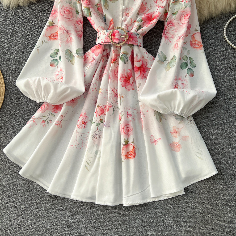 fashion style evening dress  spring new arrivalfashionelegant silhouette high collar chest wrap hip long sleevesdress