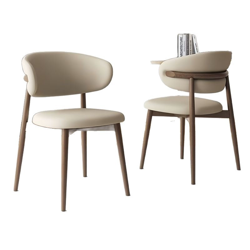 Wrought iron minimalist dining chair - home dining stool, restaurant backrest chair, light luxury design, high-end casual chair, makeup chair