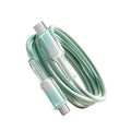 ice crystal 65w charging cable, compatible with huawei, apple, and huawei type-c devices. suitable for charging laptops and mobile phones