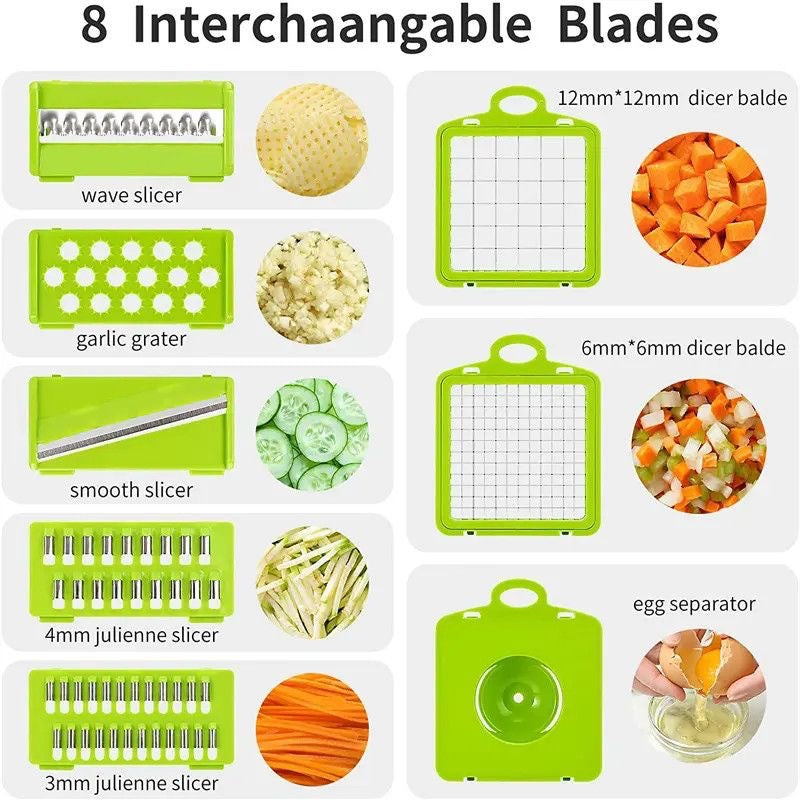 For homekitchen multifunctional vegetable cutter, vegetable cutter, diced potatoes, shredded, sliced, shaved, shredded handy gadget