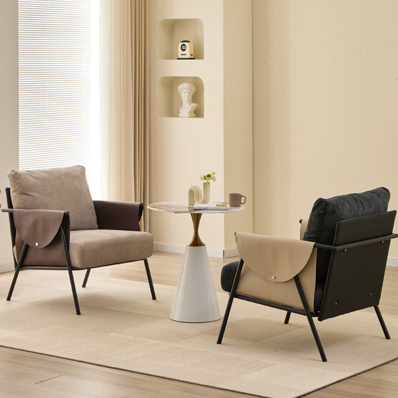 Luxury minimalist casual sofa chair - perfect for cafes, lounges, balconies, living rooms, bedrooms, and both home & commercial use