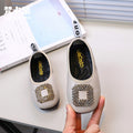 Girls' rhinestone-embellished mary janes -  spring/autumn new korean style - slip-on princess shoes for dance and everyday wear