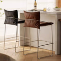 Retro bar chair casualfor home soft backrest high stool medieval style casual makeup chair creative designer chair