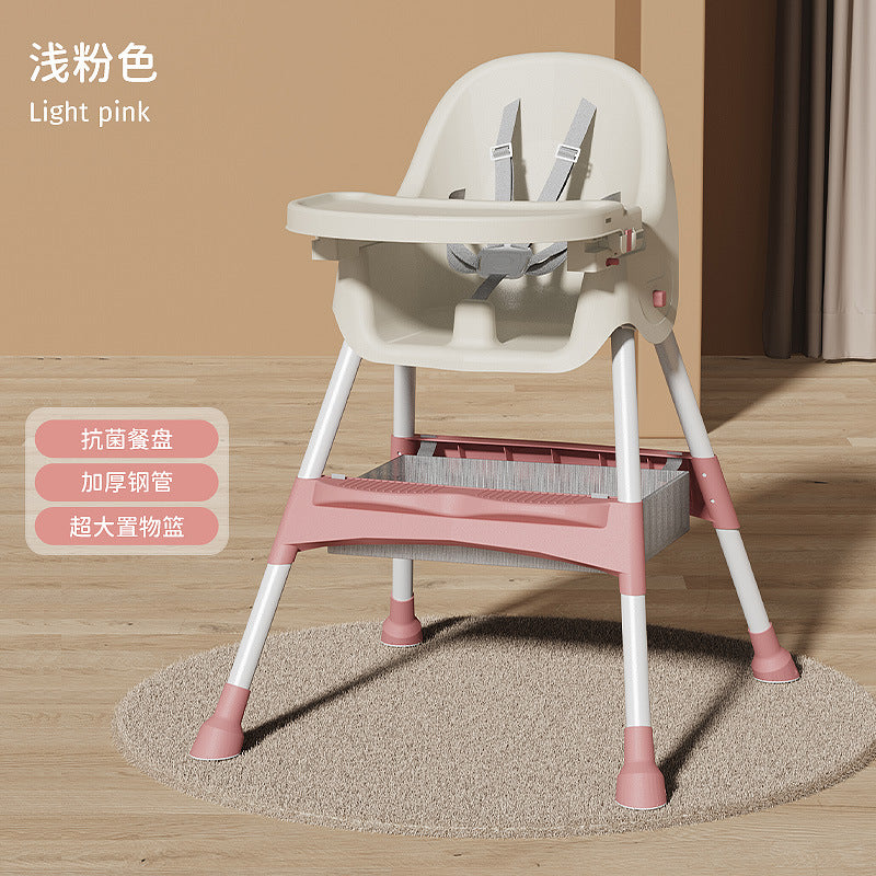 Baby dining chair foldable multi-functional children portable baby eating seat home baby learning dining table and chair