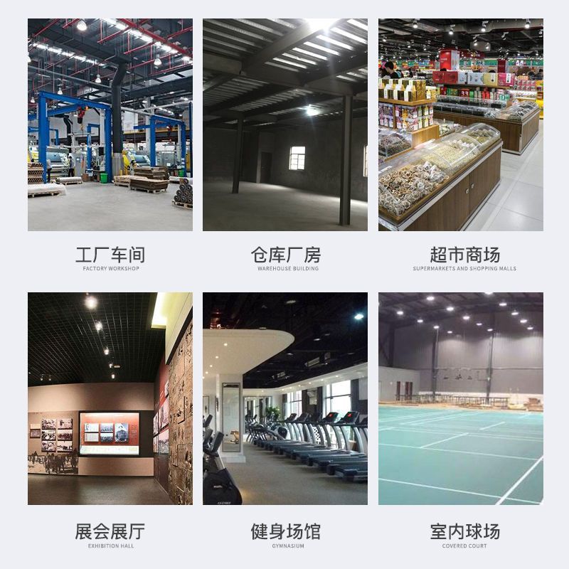 Led high bay light fixture - industrial style pendant lamp for factories, dance studios, stadiums, restaurants, and workshop lighting