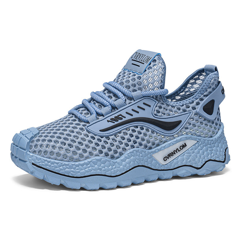 2026 summer men's mesh breathable shoes hollow-out sneakers fashionable lightweight casual shoes men's versatile trendy footwear