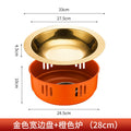 Golden plate orange stove 28cm