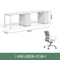 Two-person staff table 2.4m + matching chairs*2 (free shipping in jiangsu, zhejiang and shanghai)