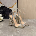 New arrival hot selling cross-border fashion gold 8-shaped strappy super high heel sandals - chic and sexy