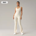 european and american butt-lifting slimming one-piece yoga suit with chest pad and slightly elastic sports fitness one-piece suit dlt006