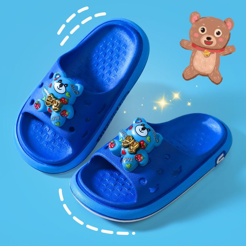 New children's slippers summer home bathroom bath cartoon non-slip boys baby soft sole princess style slippers wholesale