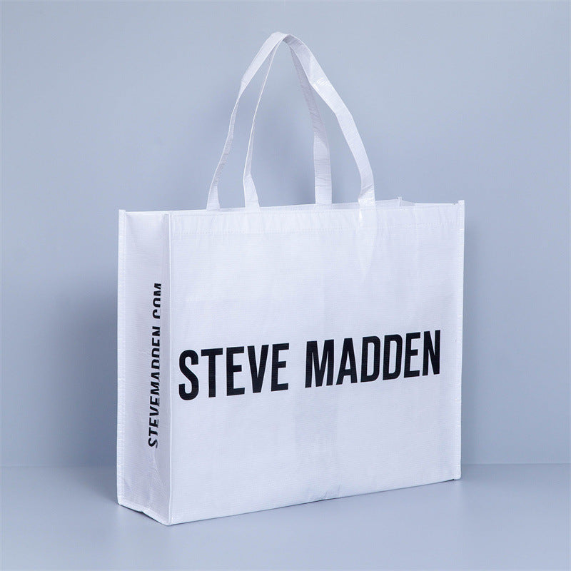 Coke bottle recycling RPET Lixin cloth environmental protection bag double-sided coated waterproof thick shopping bag can be printed with logo pattern