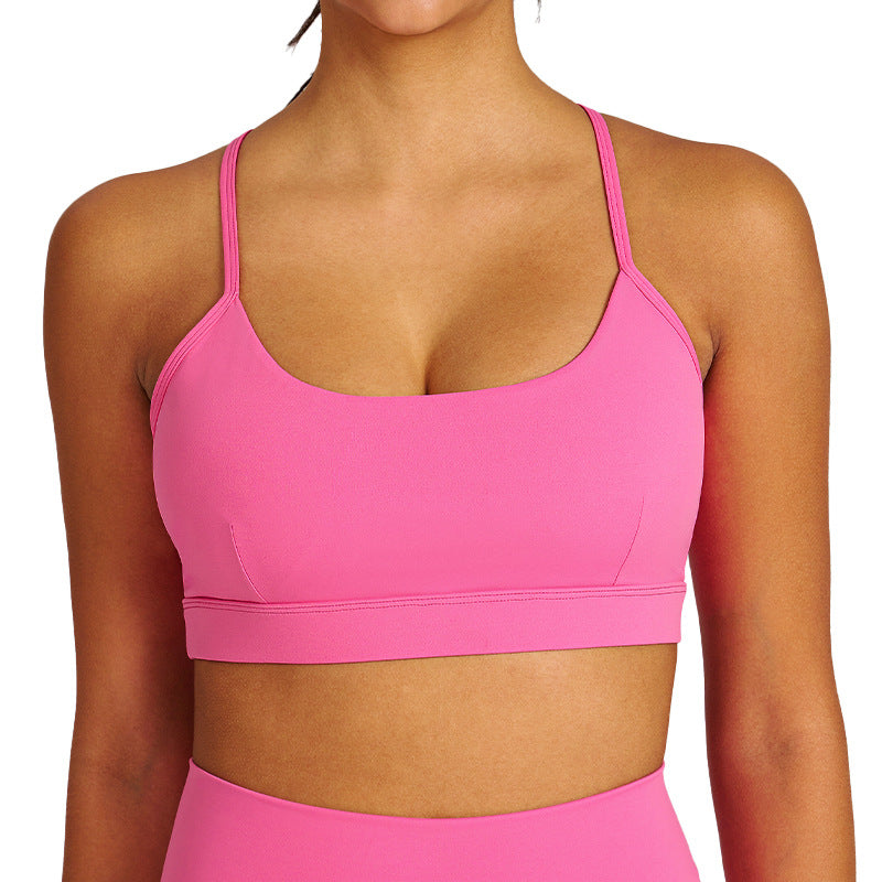 sling beautiful back yoga wear bubble wrap push-up running outdoor sports fitness tops sports bra sports bra for women
