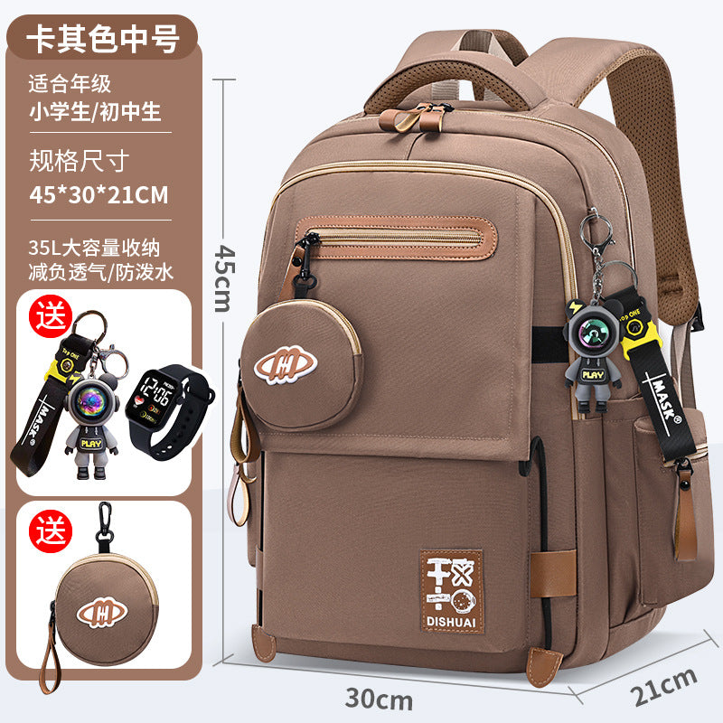 Lightweight, ergonomic backpack for middle school, high school, and elementary school students - extra large capacity, unisex design