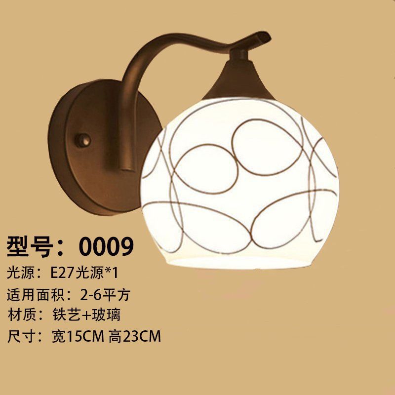Nordic wall lamp bedroom bedside lamp modern casual creative hotel aisle lamp living room corridor wall lamp staircase lamp