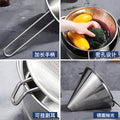 304 stainless steel filter funnel food tea medicine residue filter kitchen frying slag cover cone mesh leak