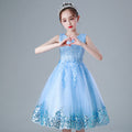 summer new korean style princess dress girls' vest dress sequined mesh princess dress gown summer