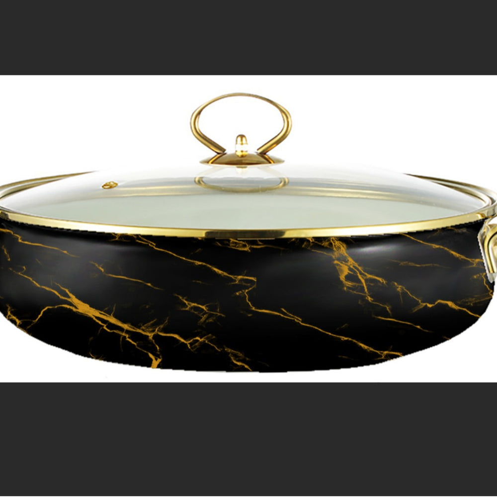 Hot-selling enamel soup pot and seafood pot for cross-border e-commerce, direct from the manufacturer. cast iron with a painted finish, perfect for home kitchens. sold individually