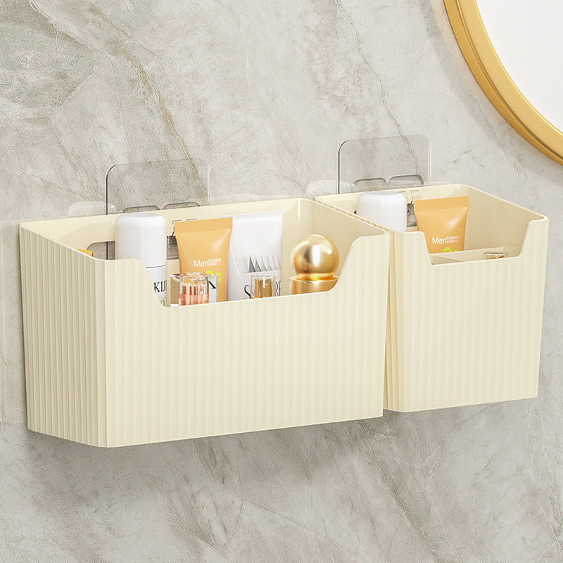 Bathroom toothbrush toothpaste comb storage rack - no drilling required - sink countertop washbasin toilet waste towel storage box