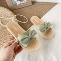 Women's summer slippers - fashionable bowknot design, influencer-approved fairy style, beach sandals, 2021 new summer collection, trendy slides for women, summer ins style