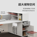 Saint li office desk and chair set - minimalist office table, staff desk, executive desk, high cabinet, workstation, booth desk