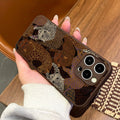 New abstract colorful leopard print phone case for iphone 16 pro max, also compatible with iphone 17. full coverage, shockproof soft case for iphone 12