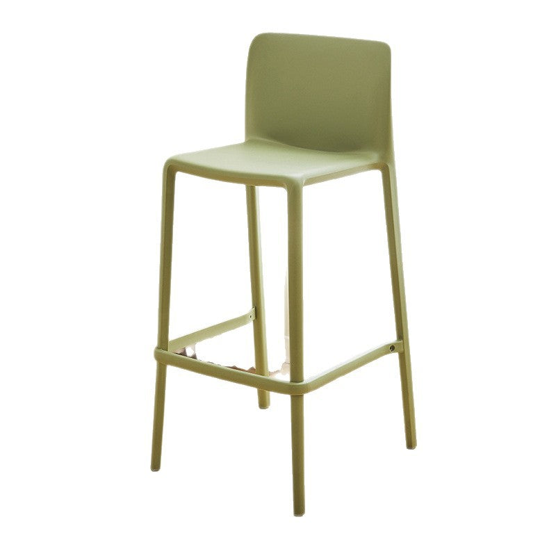 Scandinaviancasual bar chair modern normcore plastic backrest bar chair for home reinforced designer creative high stool