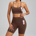buttery solf lycra sports suit women's nude seamless yoga suit classy fitness suit