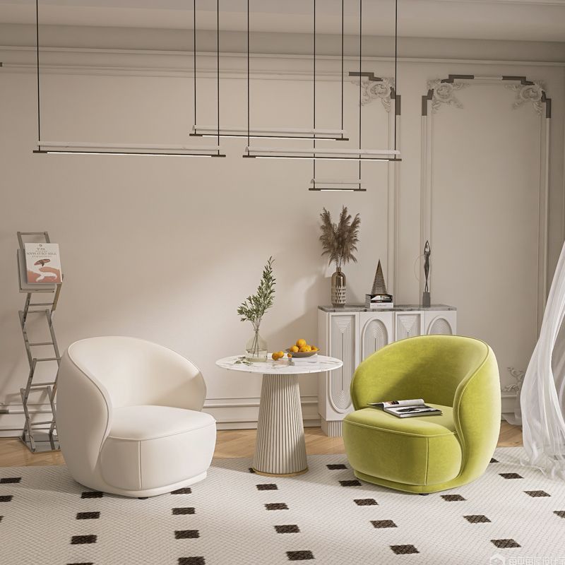 Creative leisure chair rest area reception negotiation light luxury milk tea shop small apartment Internet celebrity beauty salon single sofa