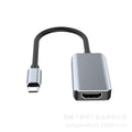 type-c to hdmi high-definition extension cable, 4k 60hz, compatible with apple, huawei, ipad, and computer adapters