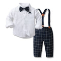 British style children's formal wear: autumn boy's suit for flower boys, little hosts, piano performances, and kindergarten events