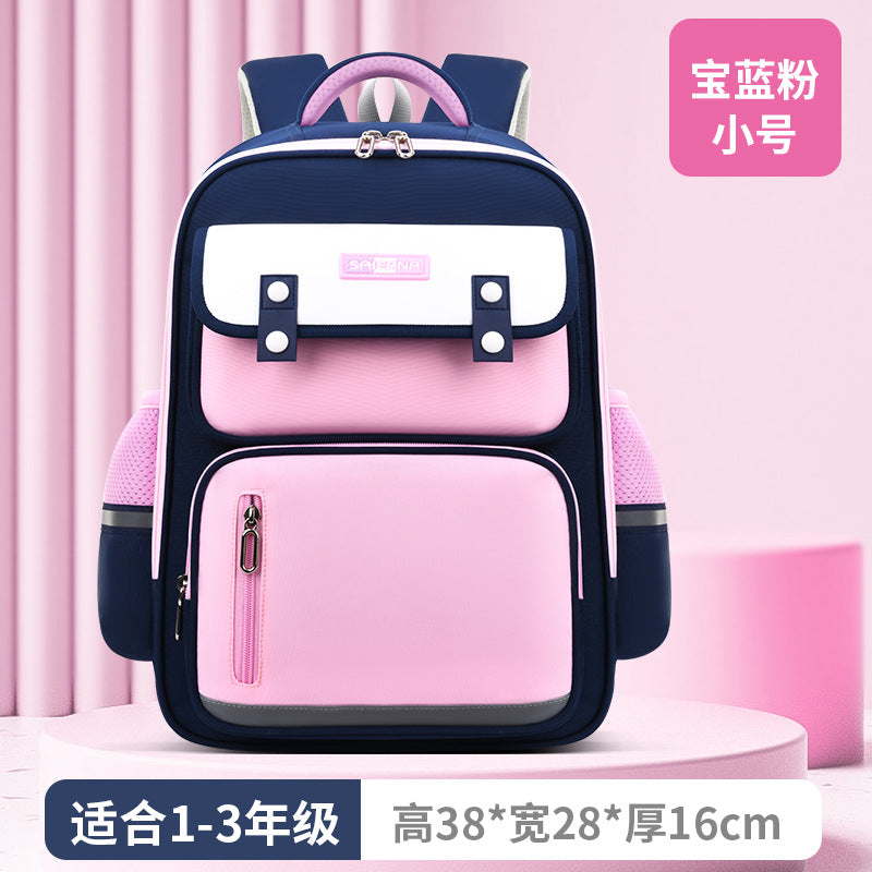 New 2023 multi-functional boys and girls backpack for grades 1-6 to reduce the burden and protect the spine, large capacity, schoolbag for primary school students