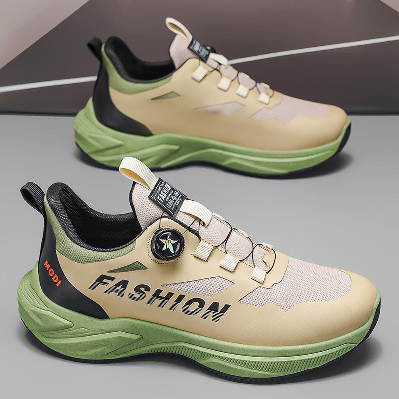 Men's athletic shoes - 2026 new summer collection: youth-friendly, rotating buckle, soft sole, shock-absorbing, ultra-lightweight casual running shoes for students