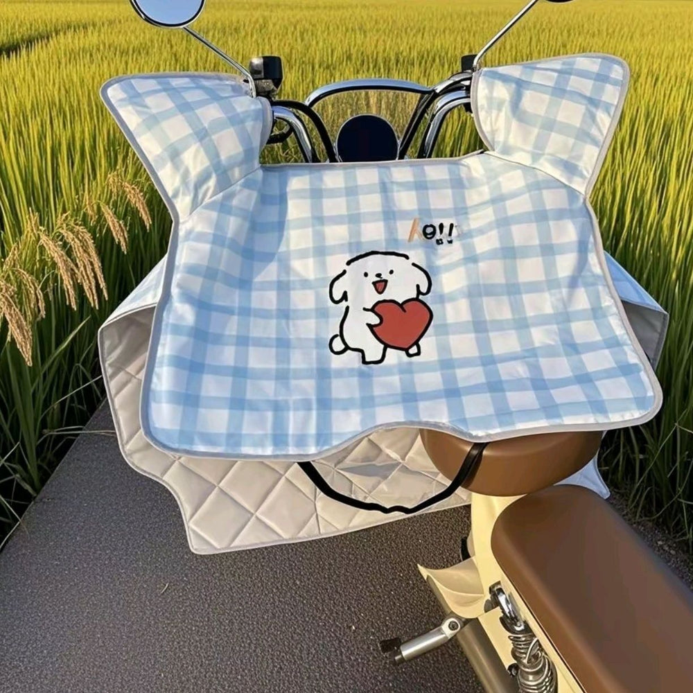 Electric vehicle windshield, waterproof, rainproof, summer sun protection, windproof battery sunshade, motorcycle spring and autumn heat insulation, summer thin model
