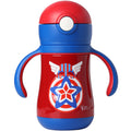 Kids' insulated sippy cup with straw - convertible baby bottle, training cup, and stainless steel thermos for toddlers and big kids