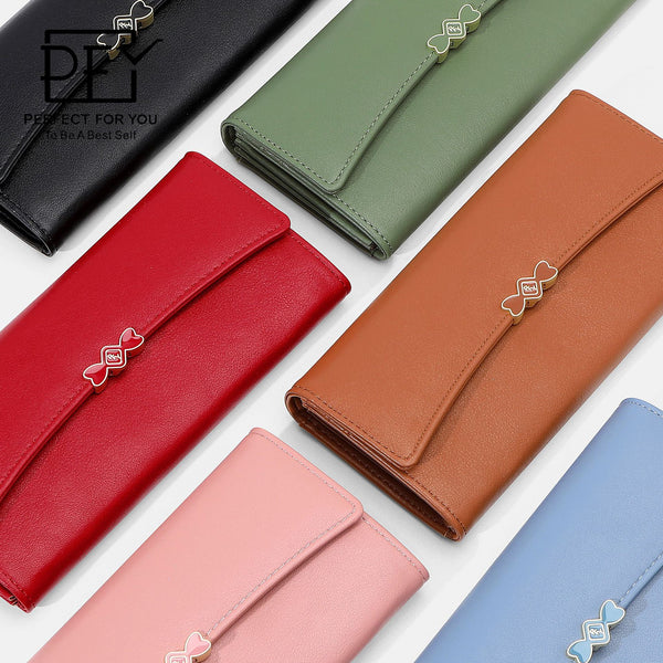 Perfect for you, new women's wallet, Korean version of organ, long trend fashion pu clutch bag wallet