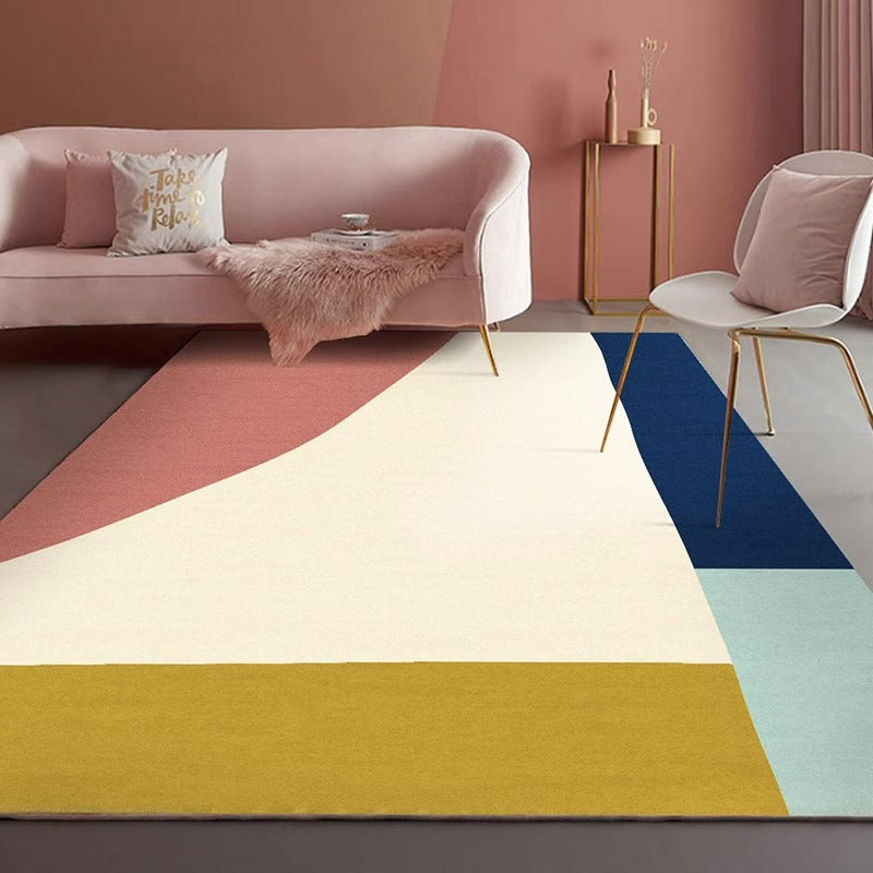 Carpet living room scandinavianins style simple modern bedroom room sofa coffee table floor mat large area full floor for home