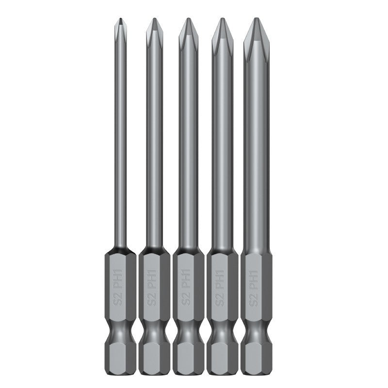 Cross bit electric screwdriver hand drill thin head s2long electric batch cloak high hardness hexagonal strong magnetic suit