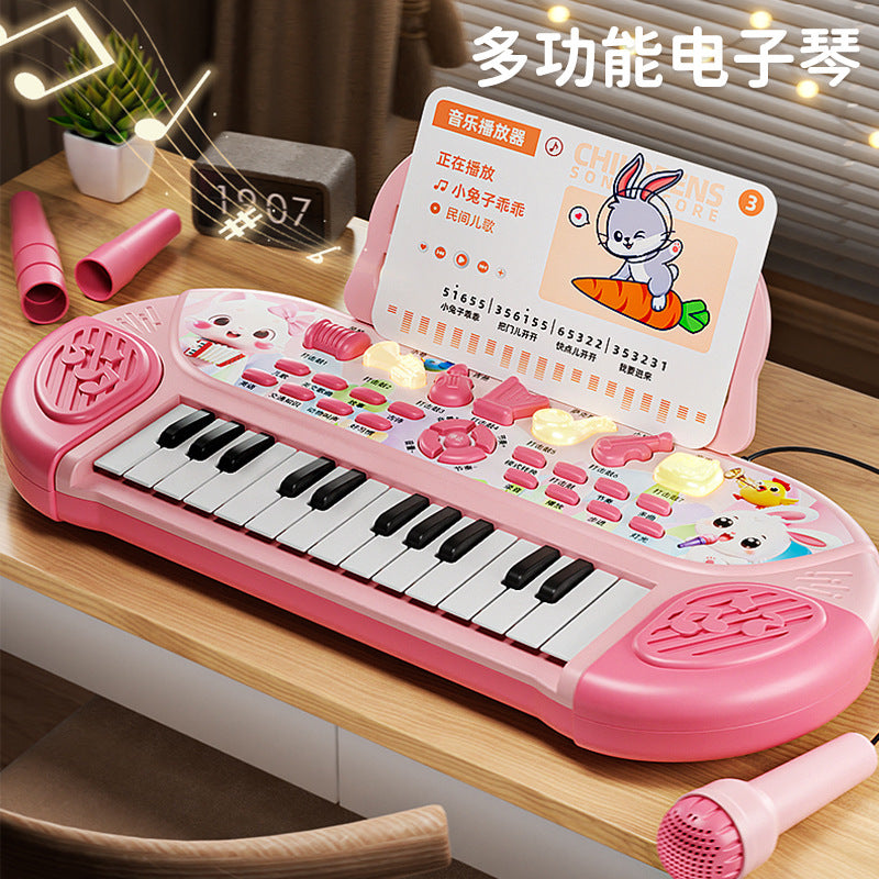 Beginner's toy piano - early education, playable, educational, first birthday musical toy, beginner's electronic keyboard piano for children