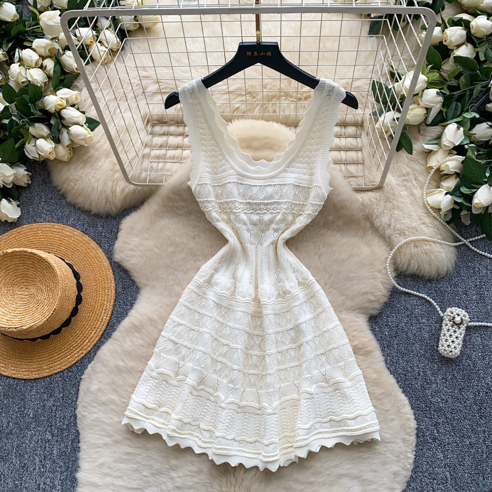 Xiaoxiangfengclassy contrast colorbows strappy long sleevesdress women's metal buckle waist slimming lookknitting short skirt