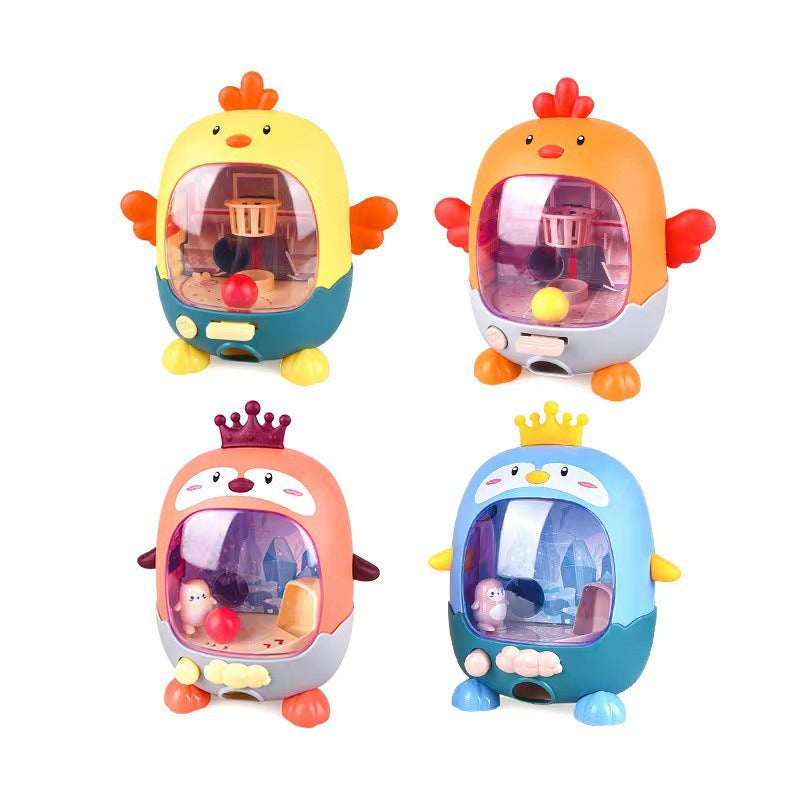 Kids puzzle desktop chick shooting toy finger press ejection concentration training casual decompression game console
