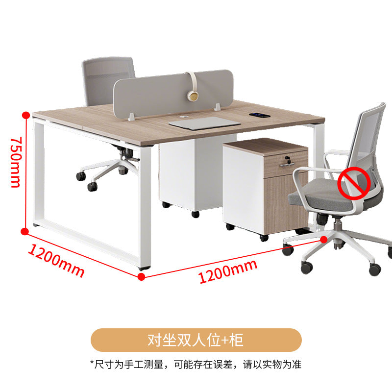 Saint li company screen office desk minimalist modern employee workstation computer desk office desk and chair combination
