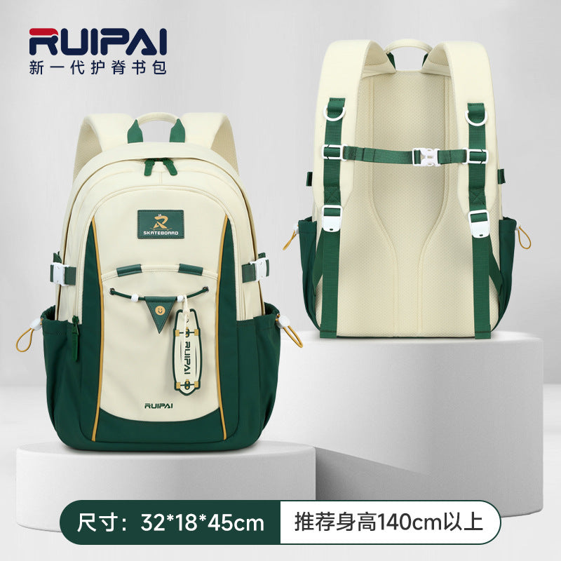 School bag for girls, primary school students in grades 3 to 6, large-capacity spine care to reduce the burden, 2025 new backpack for junior high school students