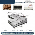 Massage genuine leather sofa italian minimalist living room smart multifunctional sofa 2025 new corner leather sofa
