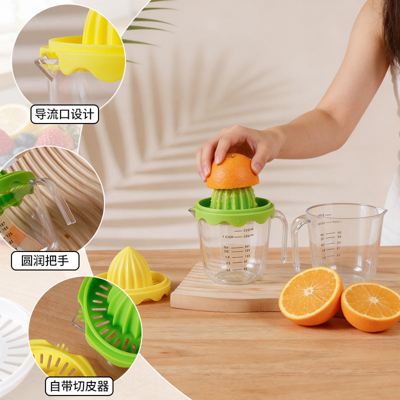 Best selling manual juicer with lid lemon cup fruit juicer for home portable mini juicer cup spot wholesale