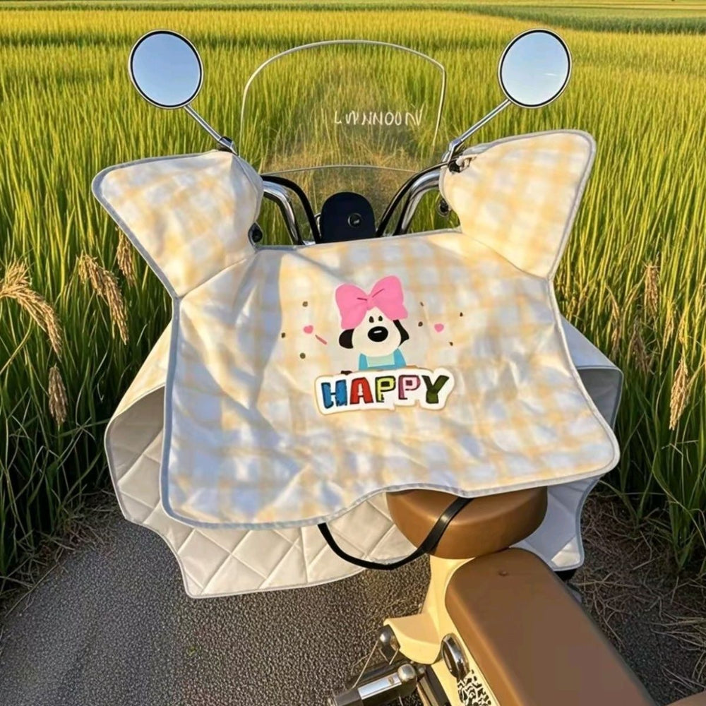 Electric vehicle windshield, waterproof, rainproof, summer sun protection, windproof battery sunshade, motorcycle spring and autumn heat insulation, summer thin model