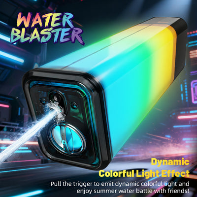 new trendy colorful electric water gun toy with cool lights and sound effects, extra large capacity pulse water gun