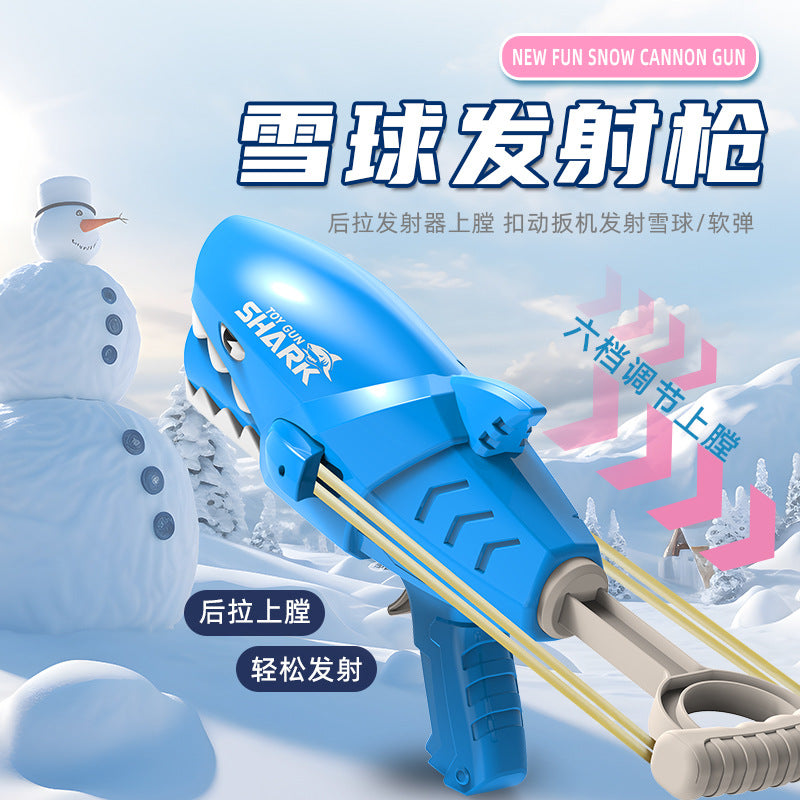 【customizable】snowball maker toy shark snowball launcher gun outdoor snow play snowball fight snowball launcher