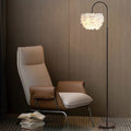 Bent tube popular feather floor lamp nordic ins bedroom light luxury princess live broadcast atmosphere lamp floor lamp