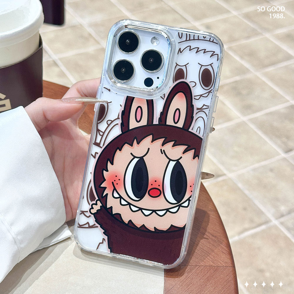 Eye-catching case suitable for apple 17promax mobile phone case, wave and pull iphone16 transparent anti-fall protective case